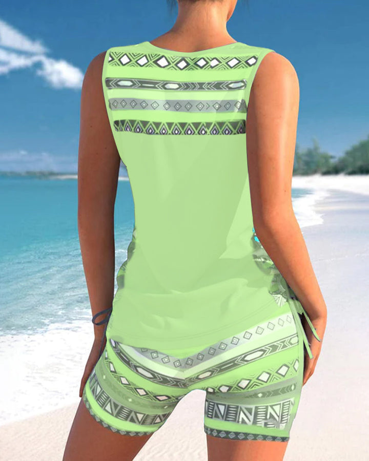 Sylvia - Tankini Featuring Geometric Print