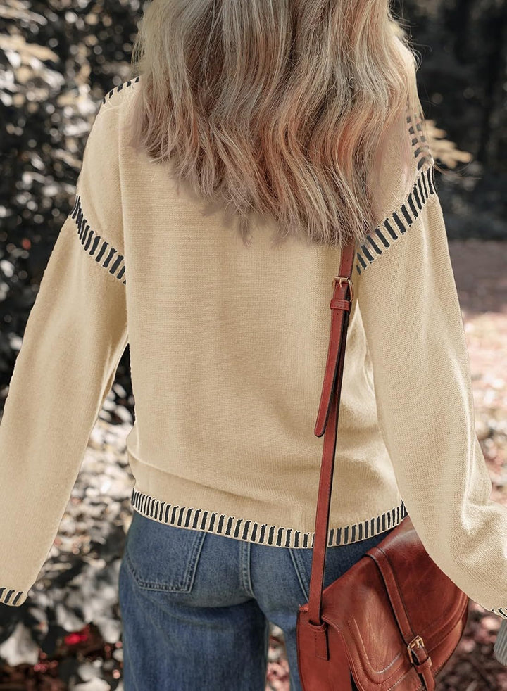 Maria | Chic Contrast Sweater