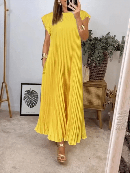 Sandra | Pleated Elegant Dress