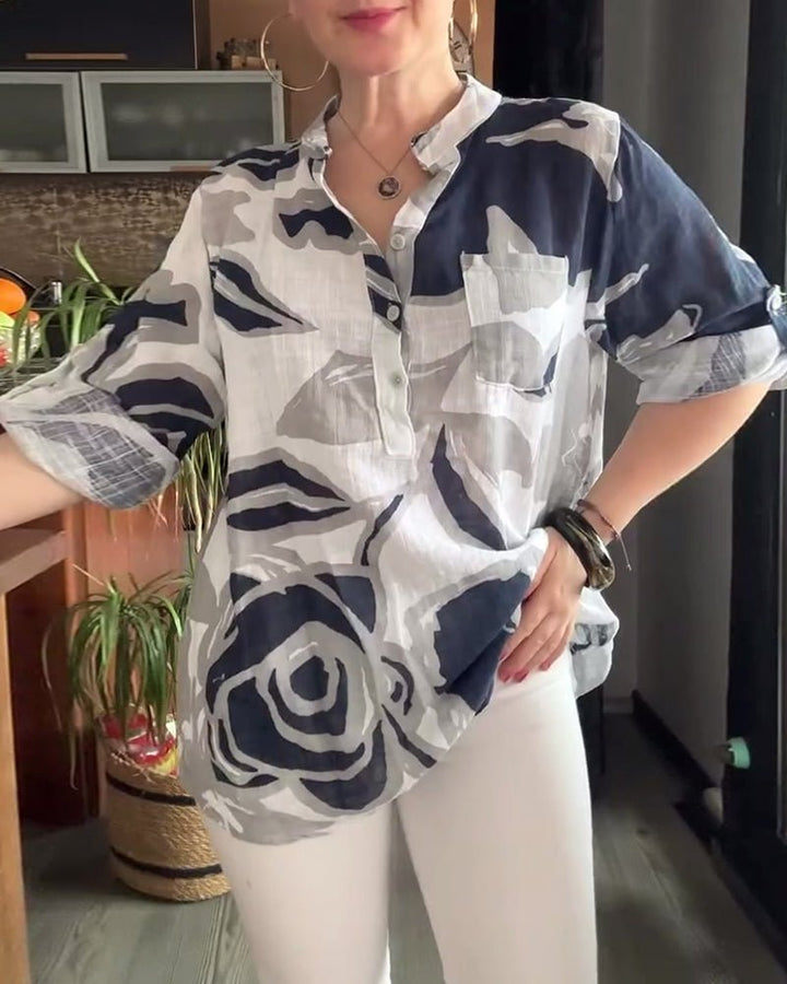 Rita | Relaxed Collar Blouse
