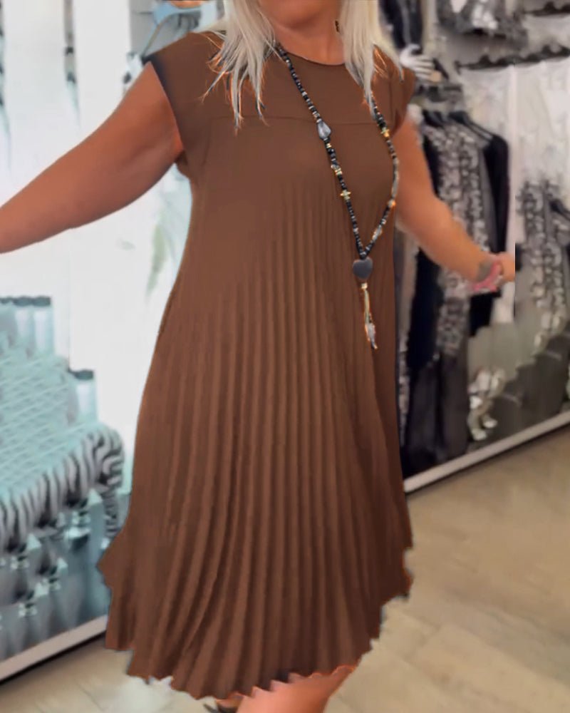Alora | Pleated Chic Dress