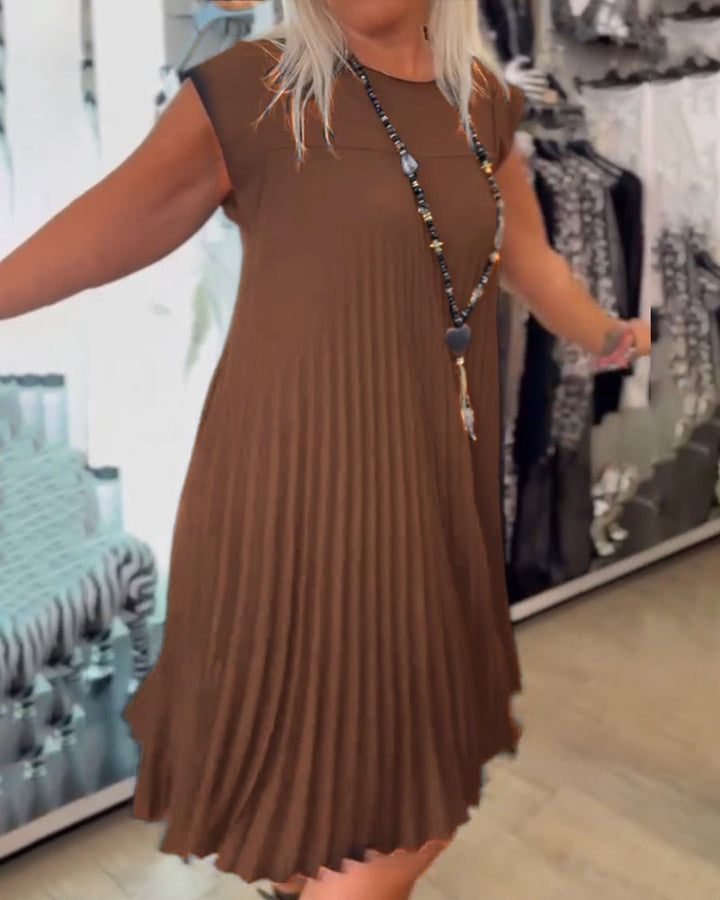 Alora | Pleated Chic Dress