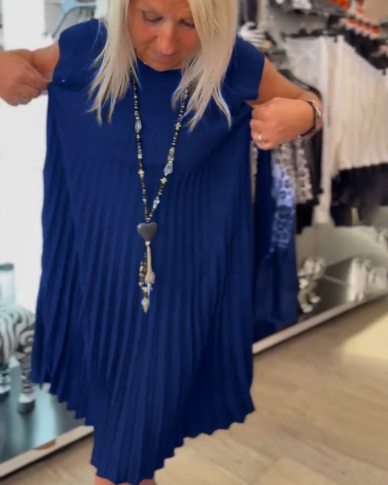 Alora | Pleated Chic Dress