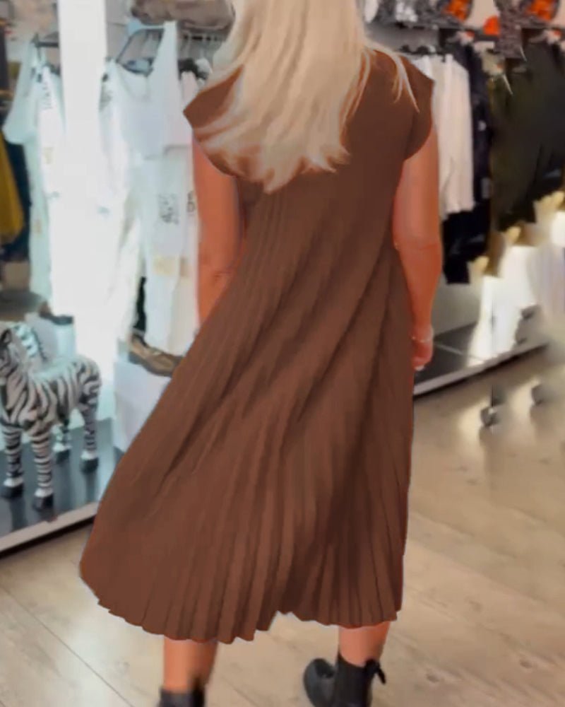 Alora | Pleated Chic Dress