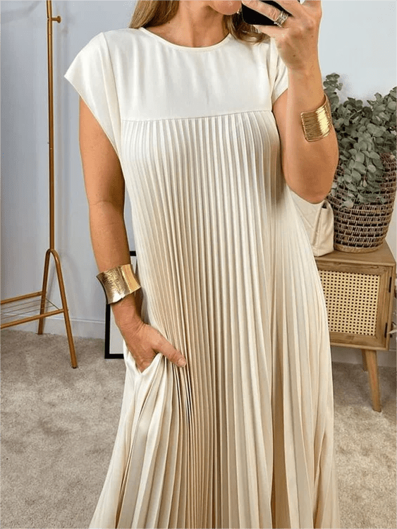 Meg | Pleated Elegant Dress