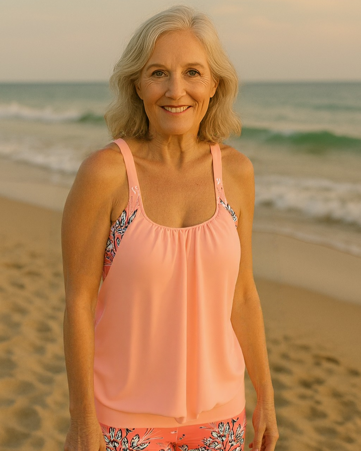 Sheila - Floral Print Classic Tankini