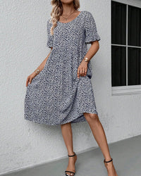 Anne | Elegant Bloom Midi Dress