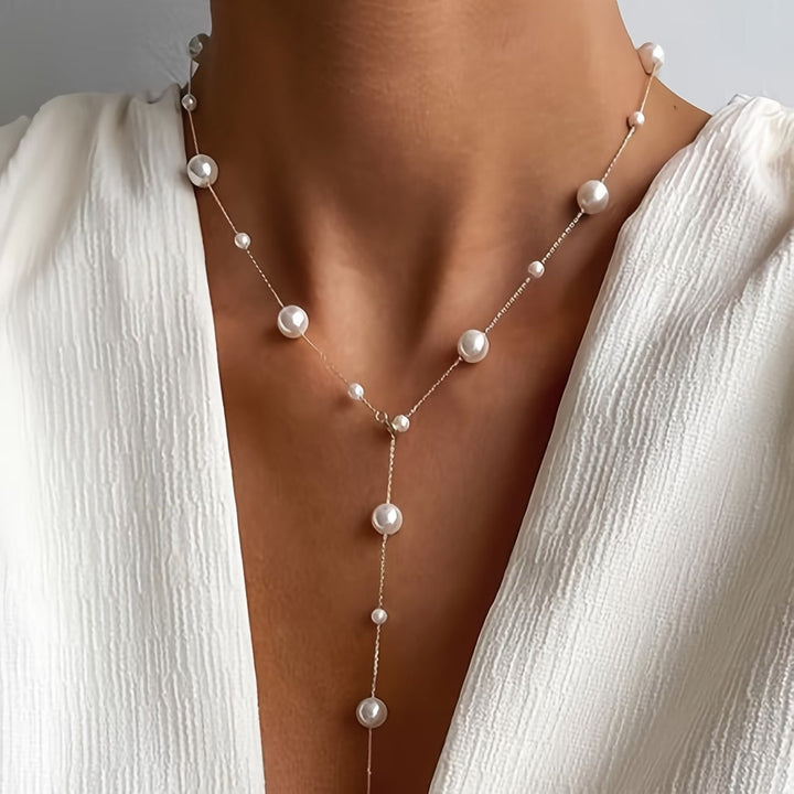CELESTE | ELEGANT SKY PEARL NECKLACE