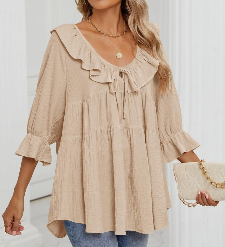 Micaela | Ruffle Tunic Shirt