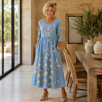 Bluebell Meadow Pocket Midi Dress