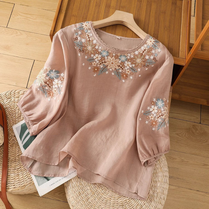 Ellin | Petal Stitch Blouse
