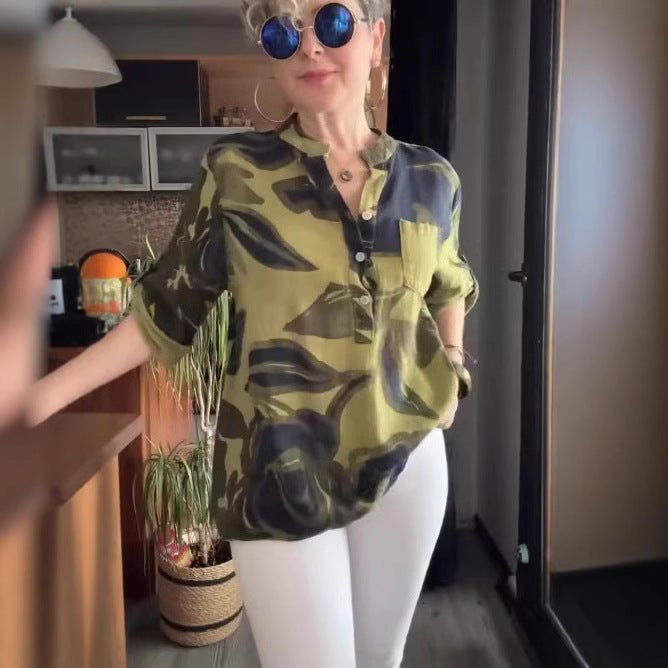 Rita | Relaxed Collar Blouse