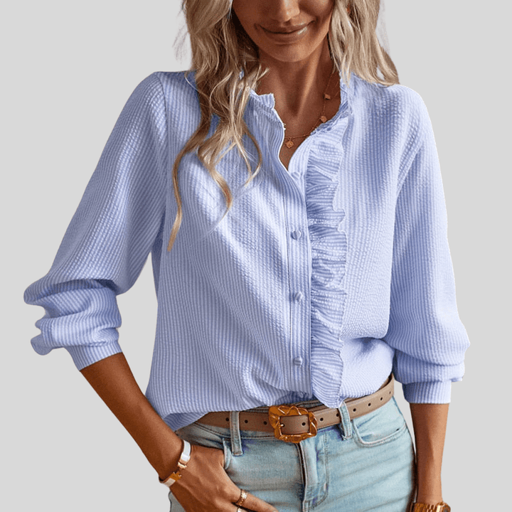Alina | Elegant Ruffle Blouse