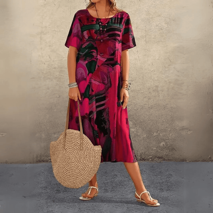 Yassina | Chic Printed Dress