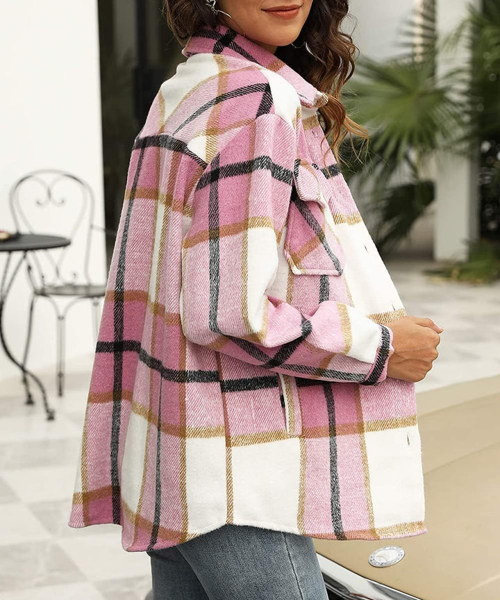 Leticia | cozy Plaid Shacket