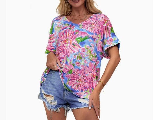 Gelene | Floral Linen Blouse