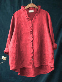Rica | Retro Ruffle Blouse