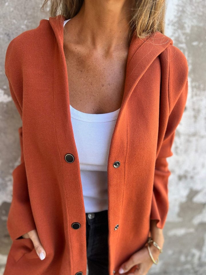 Mich | Buttoned Hooded Jacket