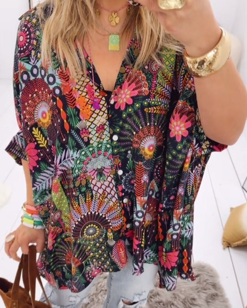 Linda | Chic Printed Blouse