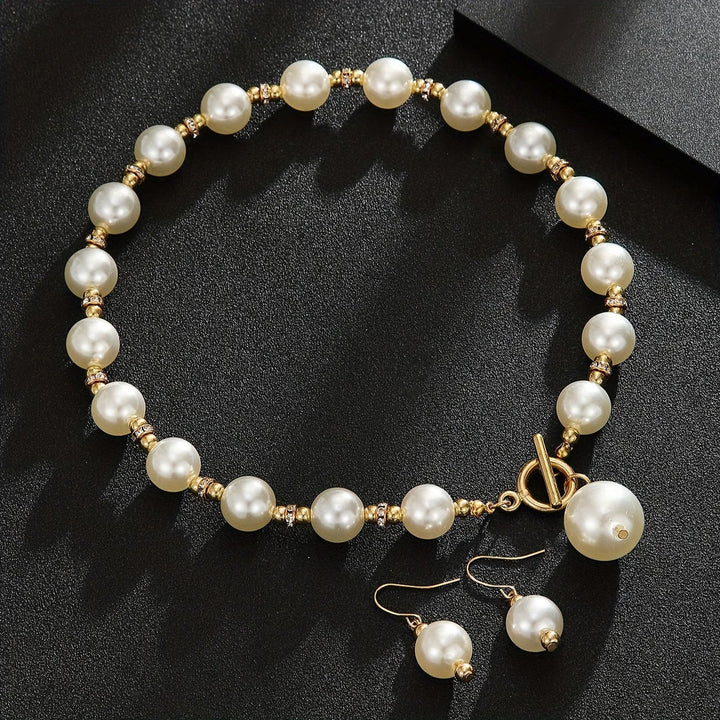 VALENCIA | CHUNKY PEARL NECKLACE SET