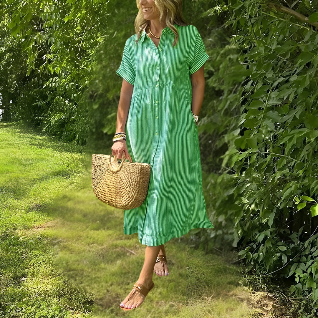 Karina | Flattering Striped Dress