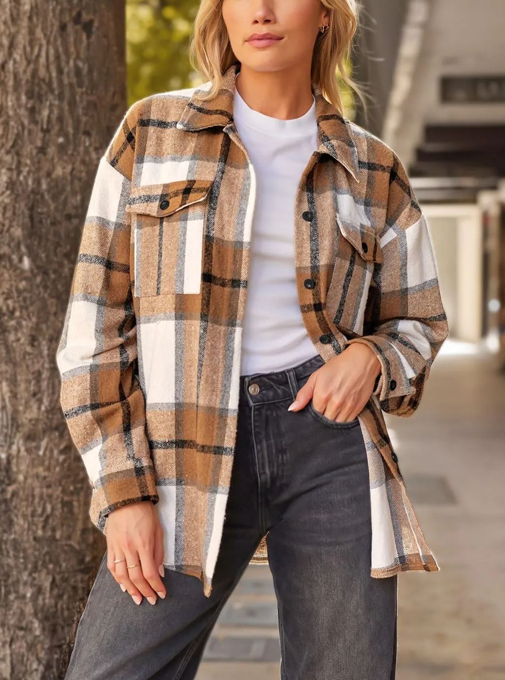 Leticia | cozy Plaid Shacket