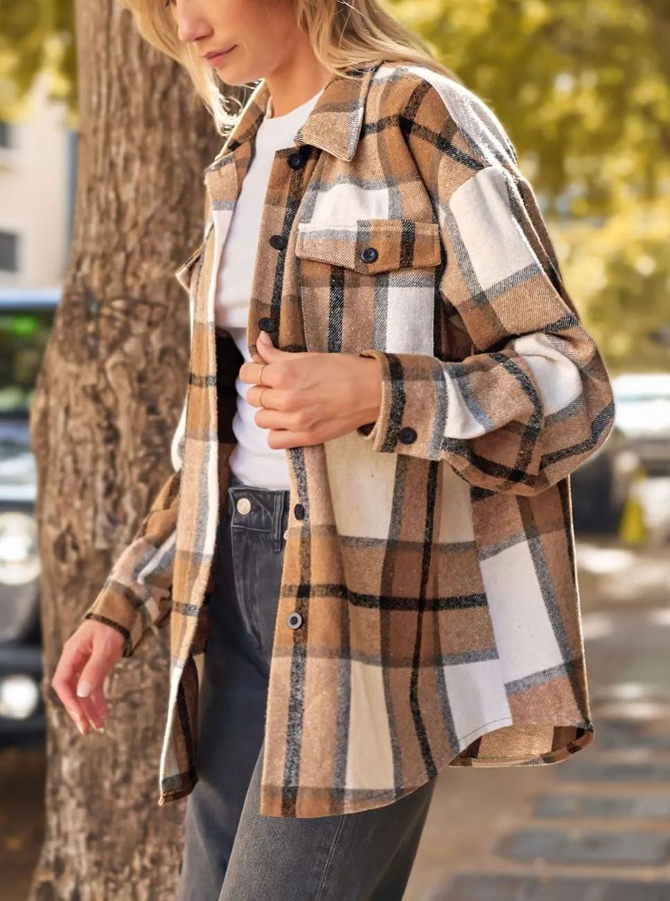 Leticia | cozy Plaid Shacket