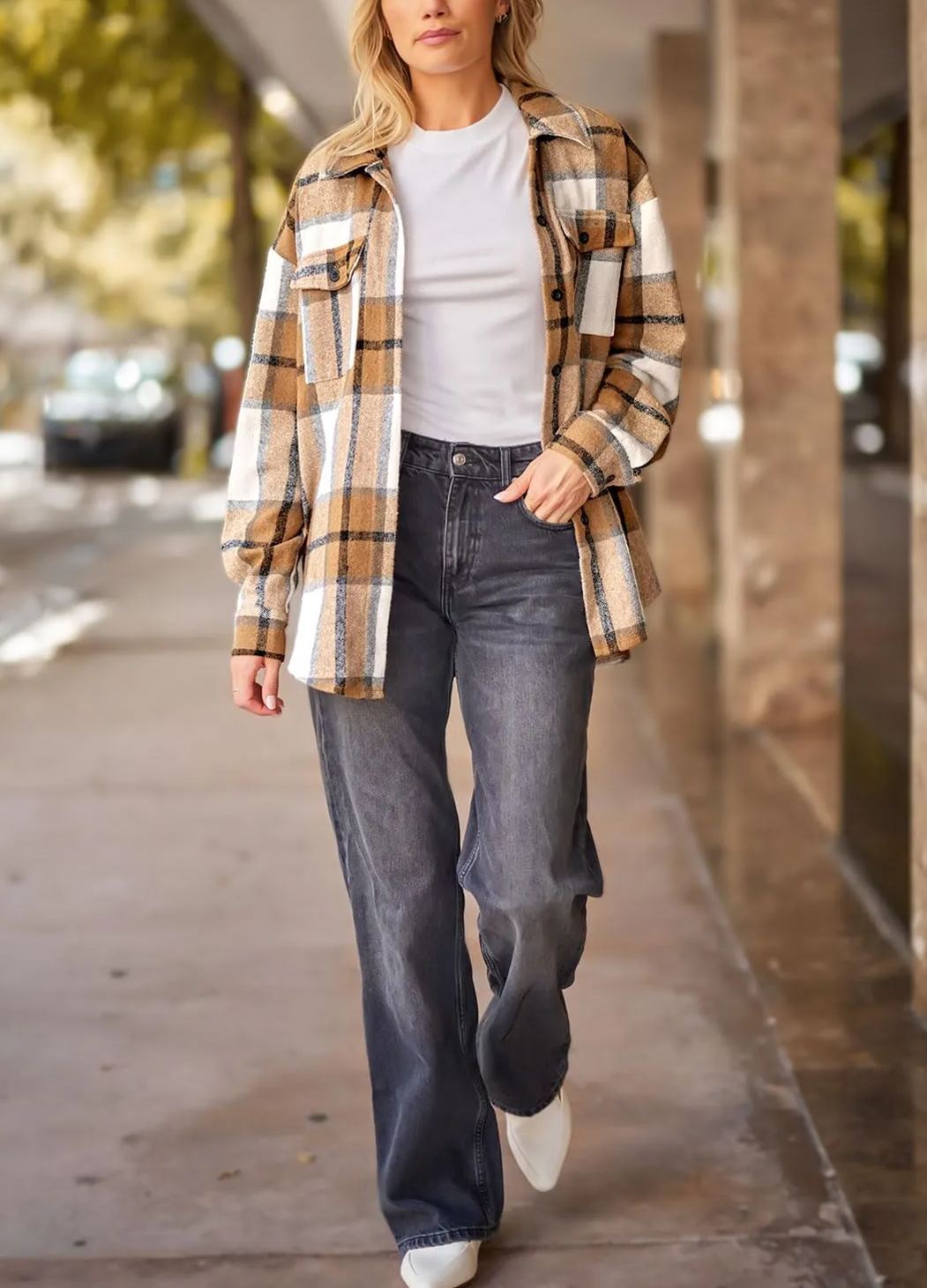 Leticia | cozy Plaid Shacket