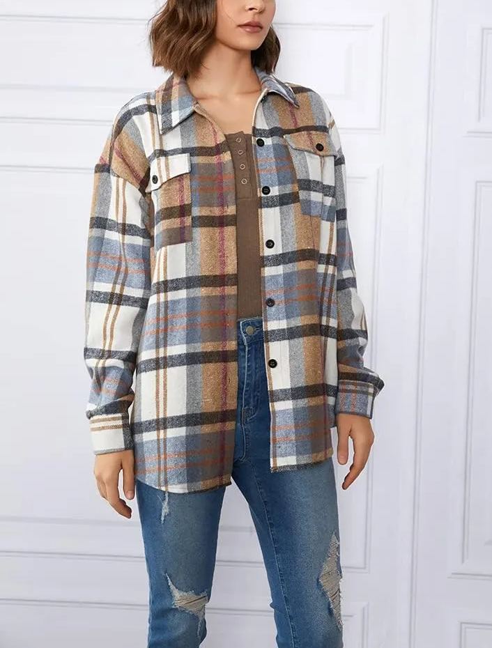 Leticia | cozy Plaid Shacket