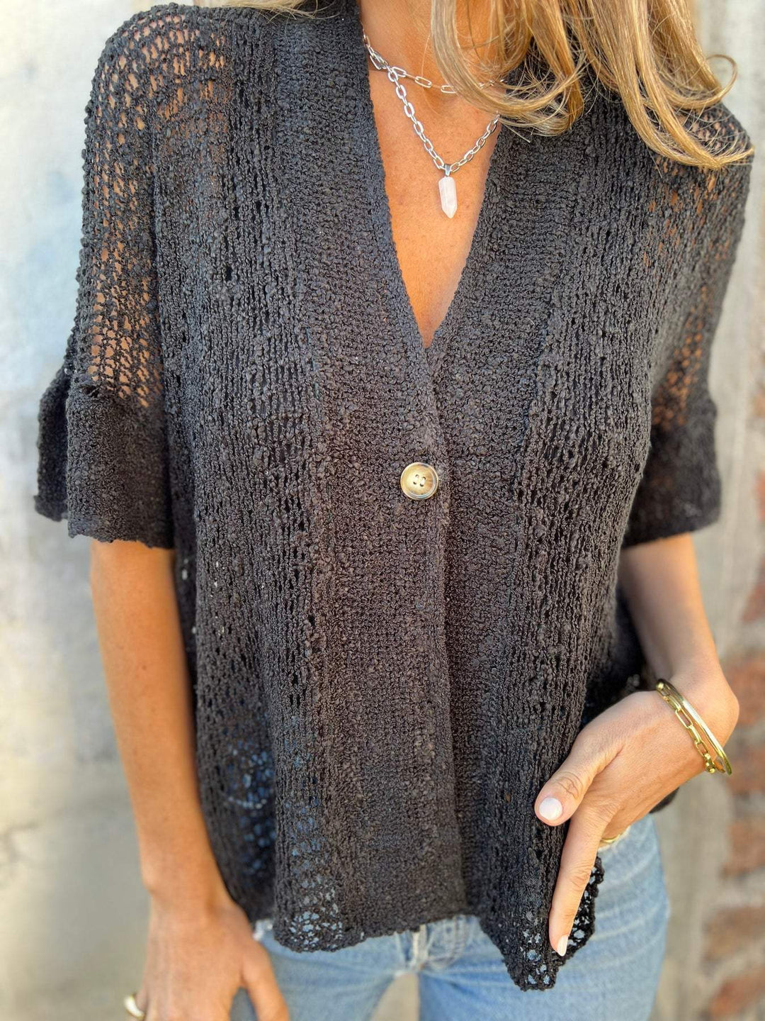 Lavinia | Chic Textured Blouse