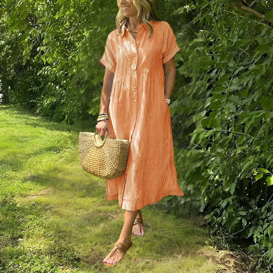 Karina | Flattering Striped Dress