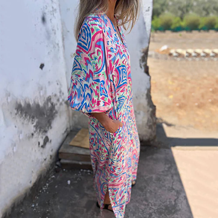Hailey | Abstract Boho Maxi