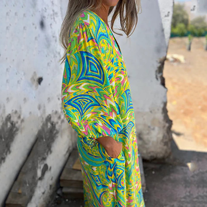 Hailey | Abstract Boho Maxi